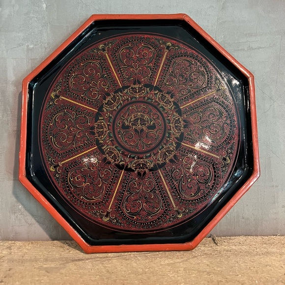 Vintage Mid Century Asian Serving Trays - Picture 6 of 15